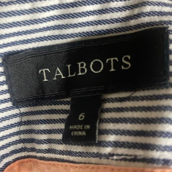 Talbots blue/white stripe cotton skirt women's 6 - Picture 9 of 11